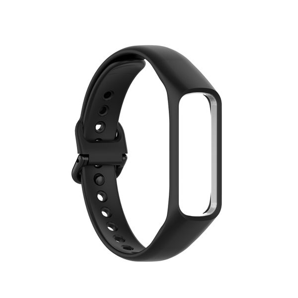Silicone Strap Compatible With Samsung Galaxy Fit 2-Black