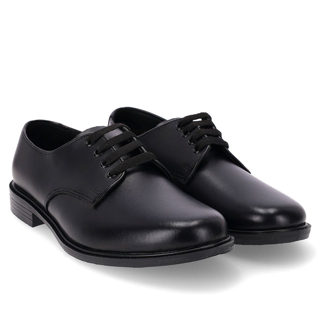 Toughees Gold Infant Youth Boys Men s Ultra Shine Black School Shoes 