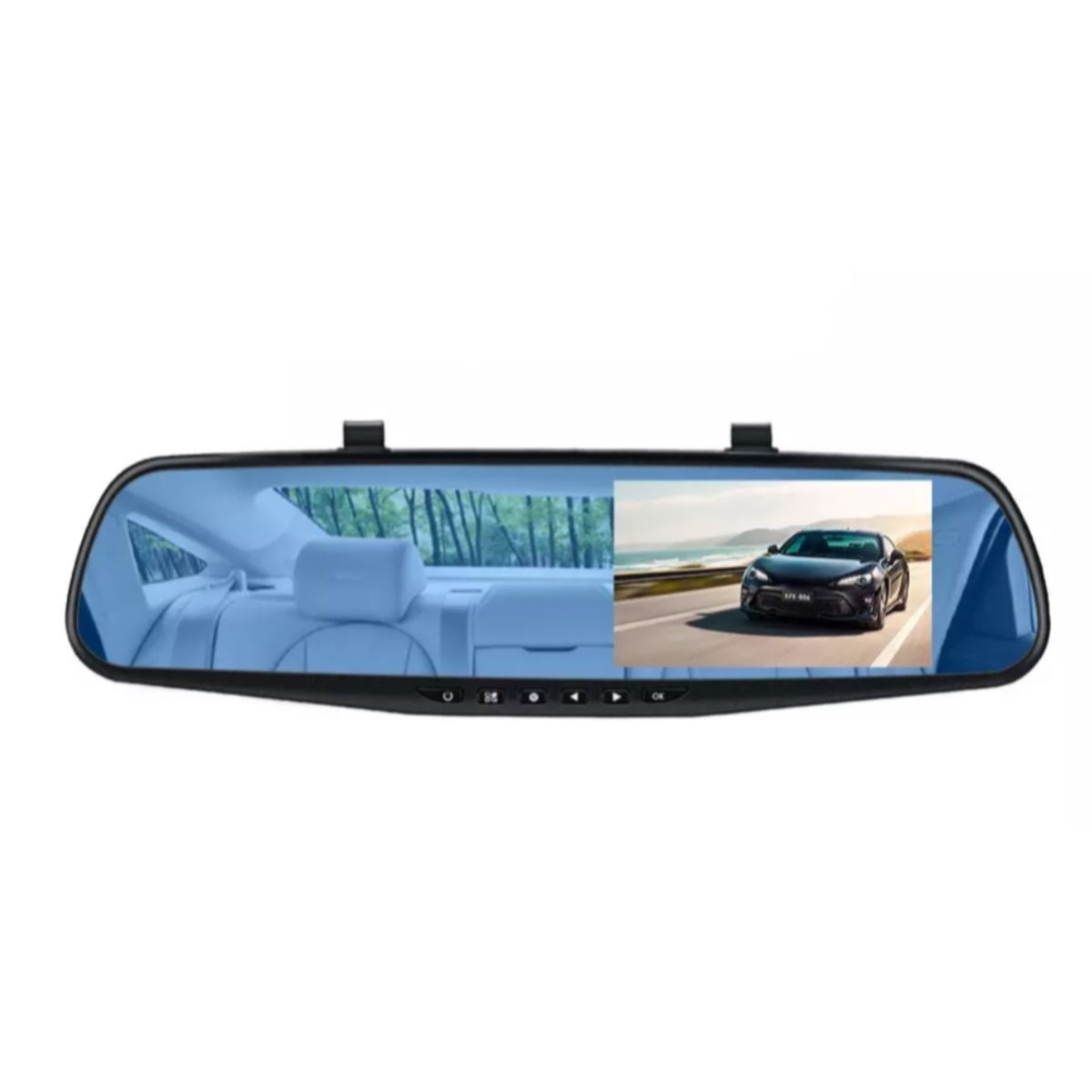 Full HD Car DVR Rearview and Reverse Mirror Dual Channel Recorder Buy