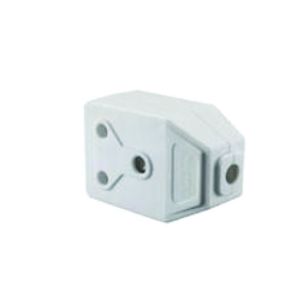 2 way Janus Coupler for Extension Cable Plugs Head White