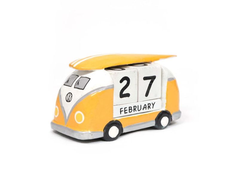 Wooden Kombi &amp; Surfboard Calendar