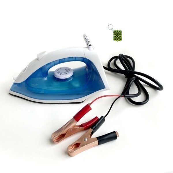 AN-205 Steam Iron With Battery Leads + Key Holder