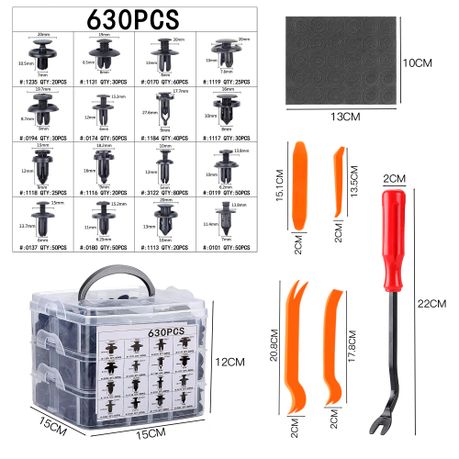 Auto Retainer Plastic Fastener Clips & Car Trim Removal Tool Kit-675 Pieces, Shop Today. Get it Tomorrow!