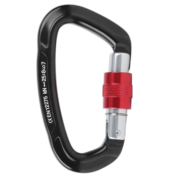 Black Aluminum Alloy Climbing Carabiner