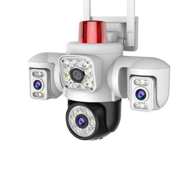 6MP Outdoor Camera with Triple Image Support, Night Vision, Intercom, and L