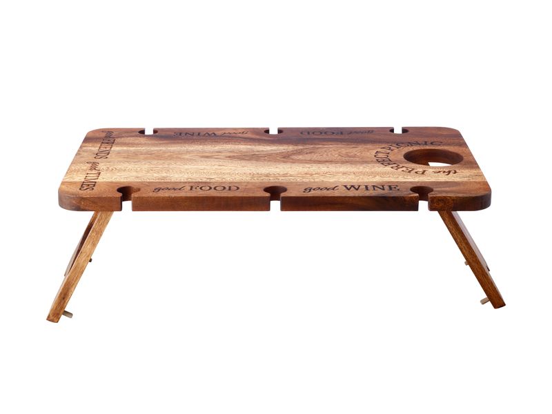 Maxwell and Williams Picnic Perfect Acacia Folding Table - 68X40X24