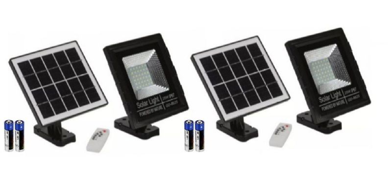 Solar 25w LED Flood Light - Pack of 2