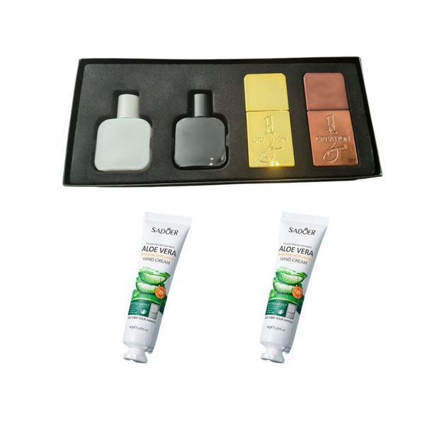 Mystical Creation Perfume Gift Set for Him and Aloe Vera Hand Creams Set