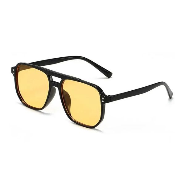 Punk Square Frame Sunglasses Anti-UV Beach Eye Protection