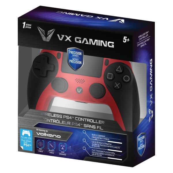 VX Gaming Precision Series Wireless Controller - Black &amp; Red
