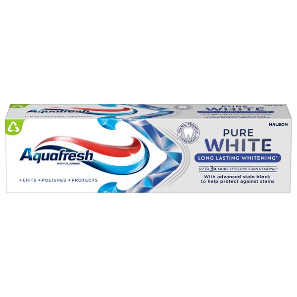 Aquafresh Pure White Long Lasting Toothpaste 75ml