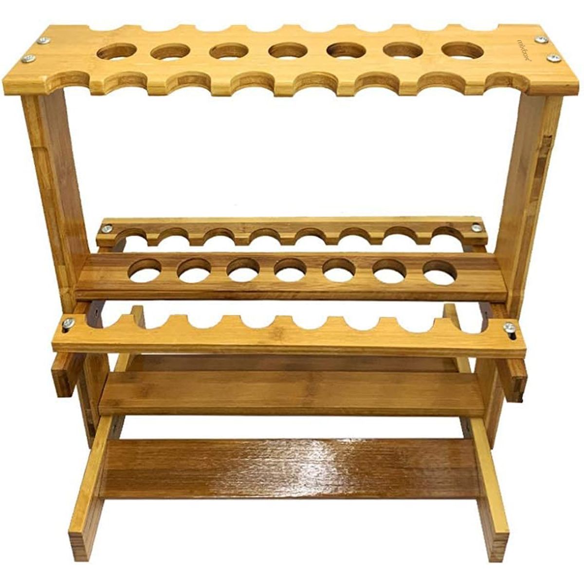 Mix Box Wooden 23 Slot Double-Sided Fishing Rod Rack Holder