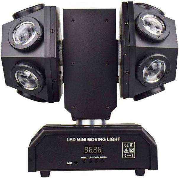 12 Double Heads With Laser Full Color Moving Head Lights For DJ Parties PK