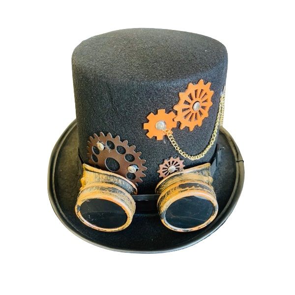 Cosplay Steam Punk Goggles with Top Hat
