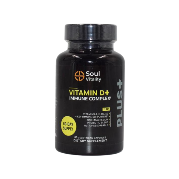 Soul Vitality Vitamin D+ Immune Complex 11-in-1 - 60 Capsules
