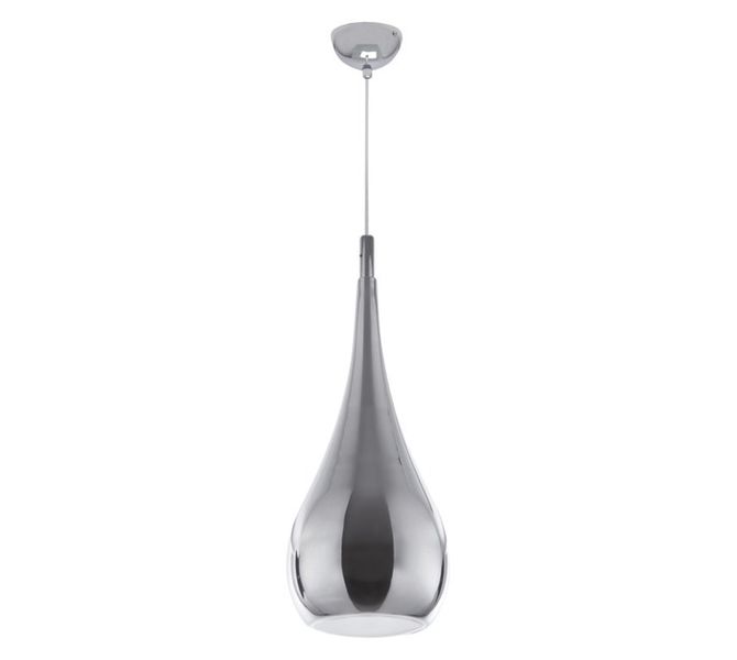 Bright Star Lighting 1 Light Tear Pendant Chrome 40 W
