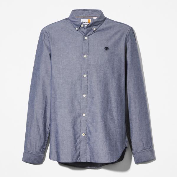 Timberland Mill River Elevated Oxford Regular Fit Long Sleeve Shirt for Men