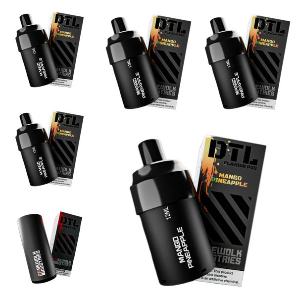 Bewolk DTL 6000 Puffs Disposable Combo - Mango Pineapple (Pack of 6)