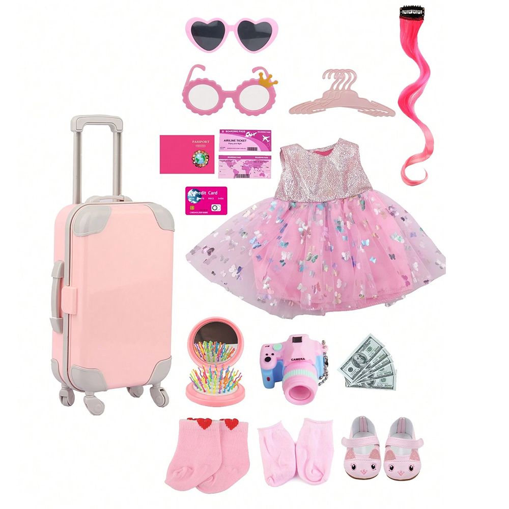 Baby Doll Luggage Travel Set and Accessories