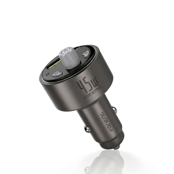 Fast Charging Car Charger With Built In Bluetooth FM And USB Reader