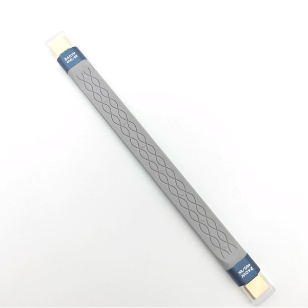 YPE-C Flat Wire Soft Short Line 240w Fast Charging 8K60HZ.40Gbps Data