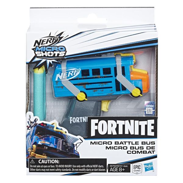 Nerf Fortnite Micro Battle Bus Dart-Firing Blaster 60684