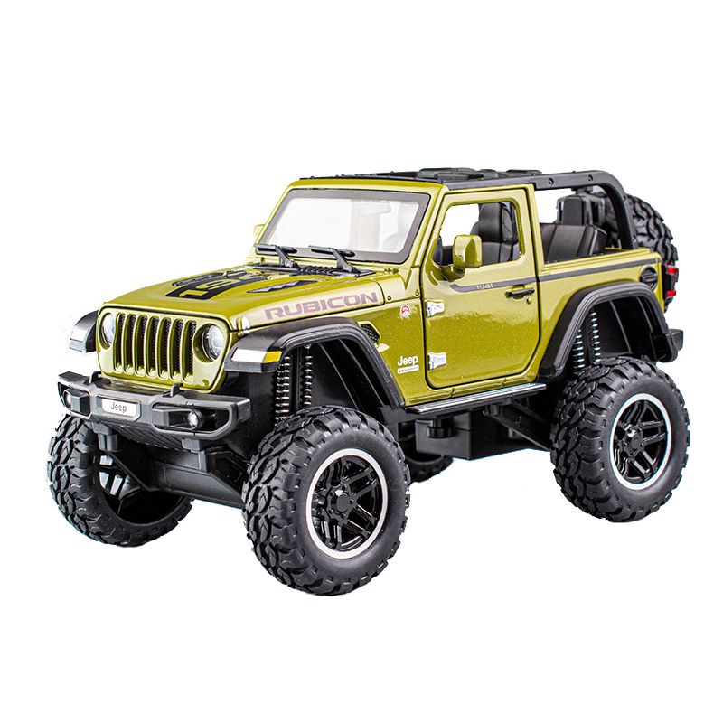 Green Jeep Wrangler Rubicon Cabriolet Model Car (JEEP-2402A-G) | Shop ...