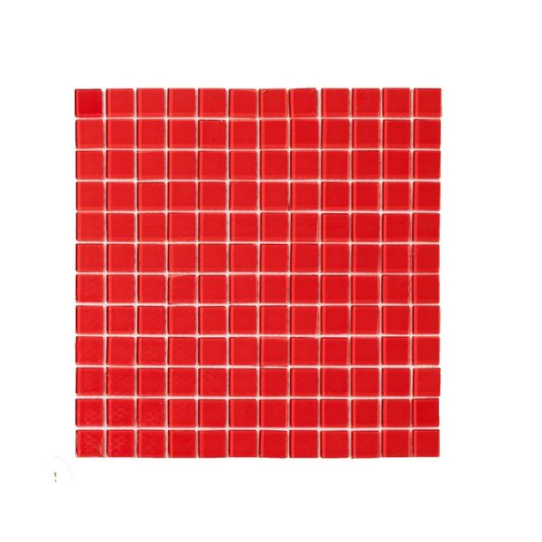 Decor Tiles - Post Box Red Glass 23x23mm