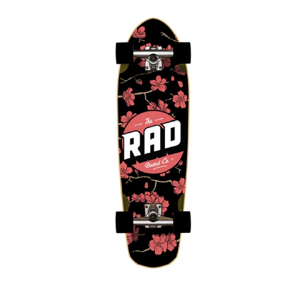 Rad Skateboard Complete Cali Cruiser Black Red 32” Buy