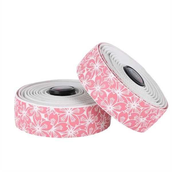 Bike Handles Strap Anti Slip Shock Handles Tape White-Pink