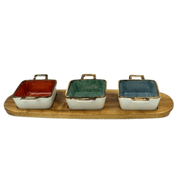 Ceramic Square Decorative Bowl