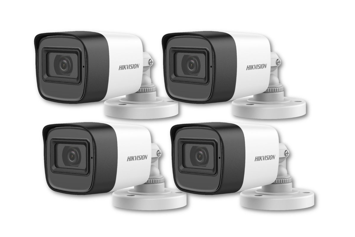 Hikvision 2MP 2.8 mm fixed Turbo HD Bullet Camera (IP66) Pack of 4