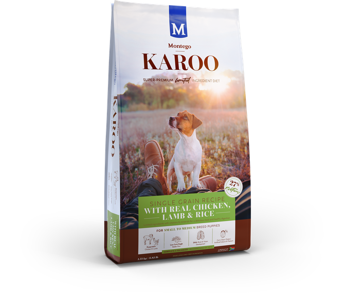 Montego Karoo - Small to Medium Breed Puppy Food Chicken &amp; Lamb