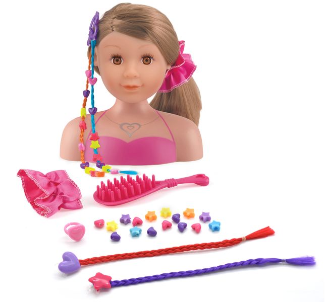 Ashley Brunette Styling Hair Doll Playset With Accessories, Imaginative