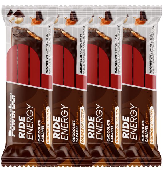 PowerBar Ride Energy Chocolate Caramel 55gr (4 Pack)
