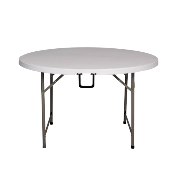 LASA Round Fold-in-Half Plastic Event Table - Portable, Lightweight