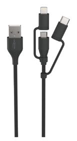 Ansmann 1700-0077 Cavo Micro USB 2m - Ricarica Veloce E Sincronizzazione Dati - Alluminio E TPE, Robusto E Compatibile Universale