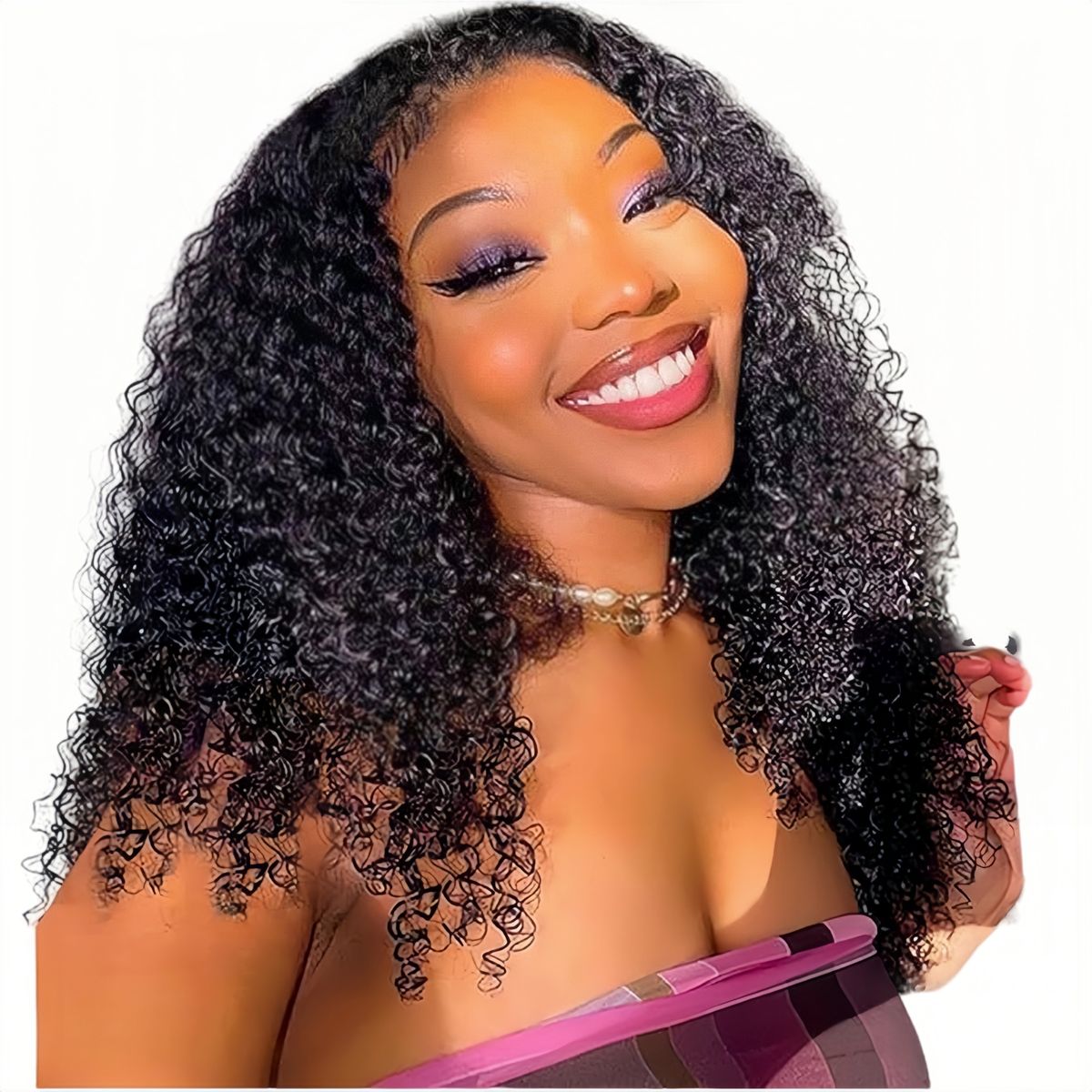 Luvée 20-inch Full Frontal Water Wave Wig Human Hair