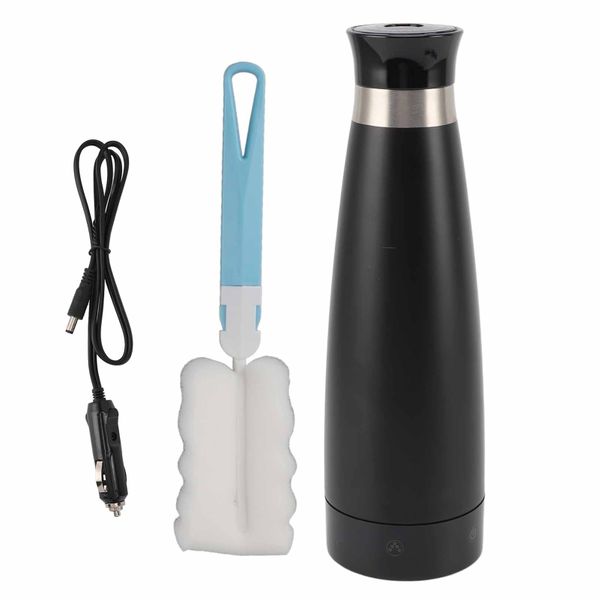 280ml Portable Car Heating Cup - 304 Stainless Steel with Cigarette Lighter Plug