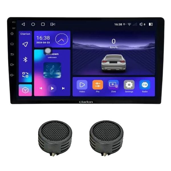 Clarion GL-300 10.1" Android FM Radio Multi Media Player &amp; Evo Tweeters