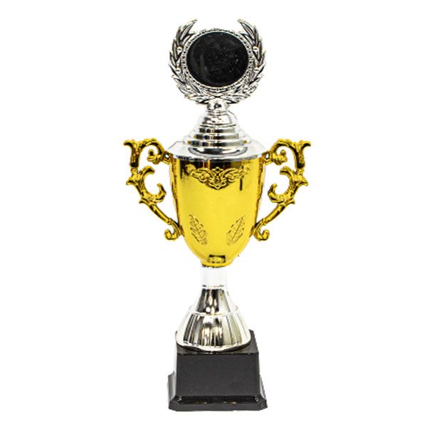 Victor Series Cup Trophy with Base - Small - Silver &amp; Gold