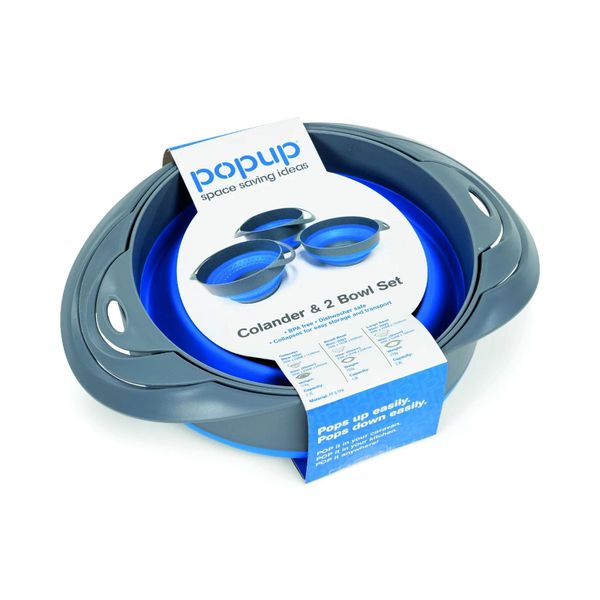 Popup Colander and 2 Bowl Set