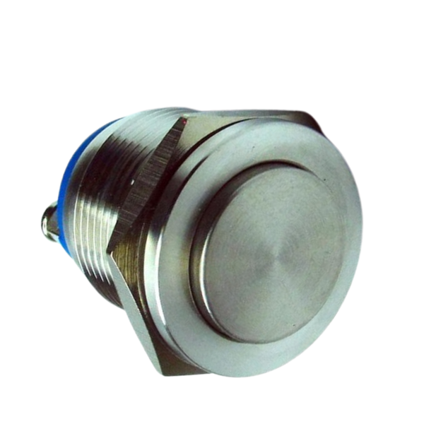 AVP19RHWM1S - 19mm Momentary Vandal Switch, Raised Hyperplane, IP65