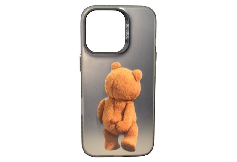 Itchy Teddy Transparent Mobile Phone Case 16 Pro - Brown