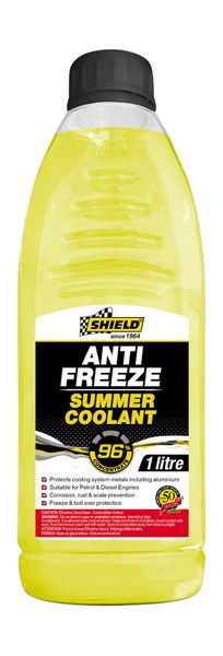 Shield - Anti-Freeze &amp; Summer Coolant Yellow 1lt - 96%