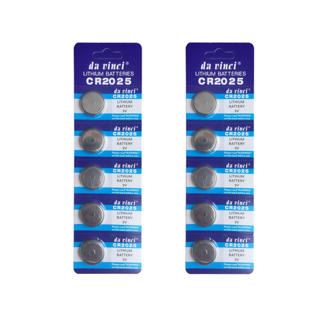 Energizer CR2025 3V Lithium Coin Battery 10 Pack (2 Packs of 5)