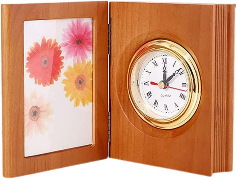 Multifunctional Retro Alarm Clock with Photo Frame