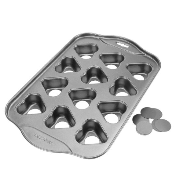 12 Mini Heart Shaped Cake Pan