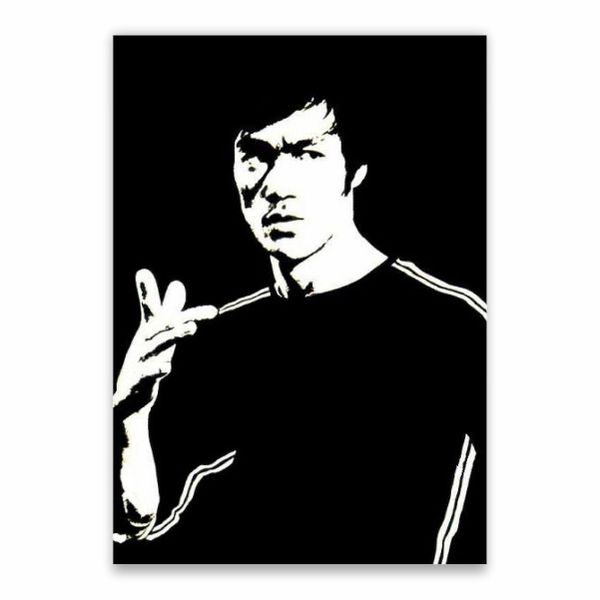 Bruce Lee Black And White Poster - A1