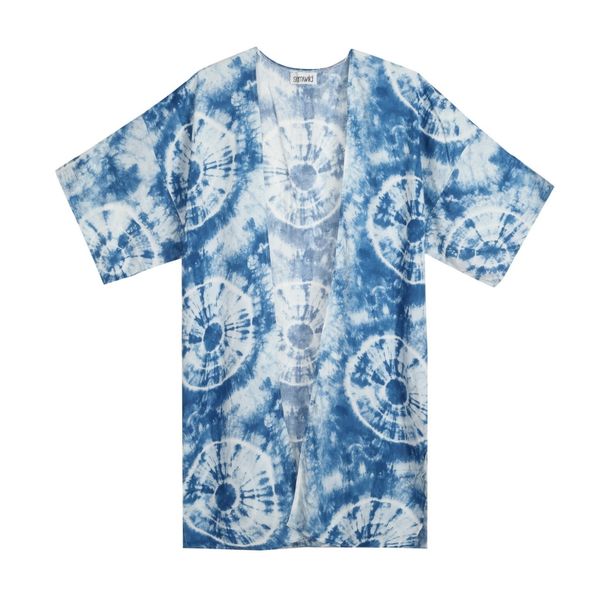 Semiwild - Kimono - Blue Tie-Dye Circles